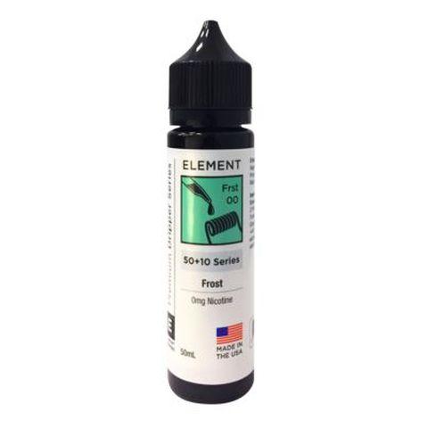 Element E-Liquid Premium 50ml Dripper Series Shortfills Frost On White Background