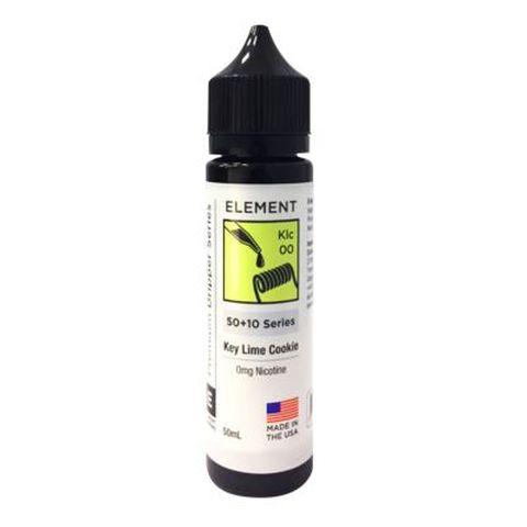 Element E-Liquid Premium 50ml Dripper Series Shortfills Key Lime Cookie On White Background