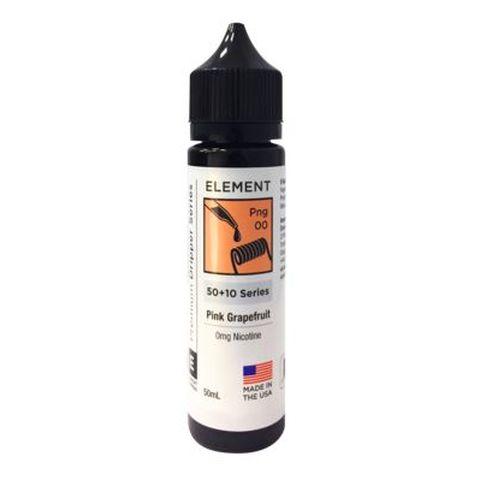 Element E-Liquid Premium 50ml Dripper Series Shortfills Pink Grapefruit On White Background