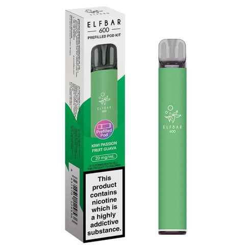 Elf Bar 600 Prefilled Pod Kit Kiwi Passion Fruit Guava