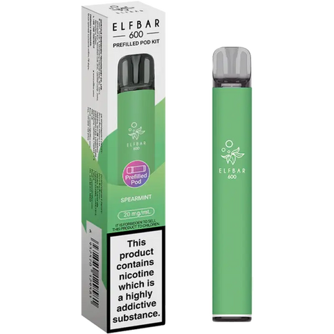 Elf Bar 600 Prefilled Pod Kit Spearmint