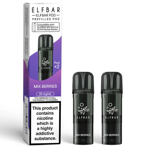 Elf Bar 600 Prefilled Vape Pods Mix Berries