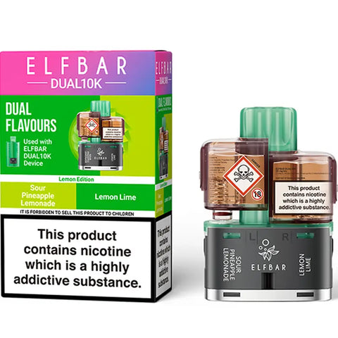 Elf Bar Dual 10k Replacement Pods Lemon Edition