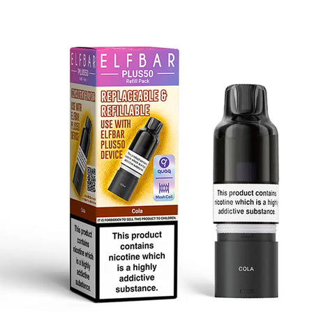 Elf Bar Plus 50 Prefilled Replacement Pods Cola