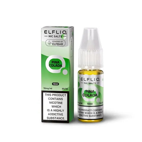 elfliq nic salts pina colada on white background