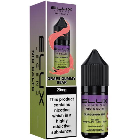 ELUX Legend 10ml Nic Salts Grape Gummy Bear