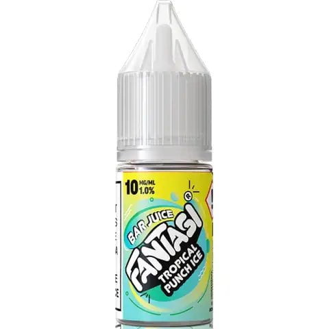 Fantasi Bar Juice Salts 10ml E-Liquid Tropical Punch Ice / 20mg On White Background