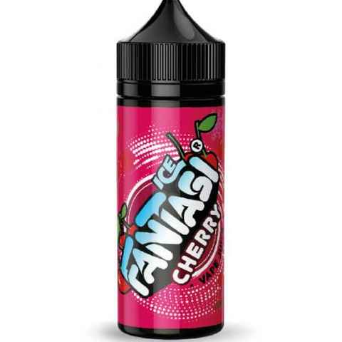 Fantasi E-Liquids Ice 100ml Shortfill Cherry Ice On White Background