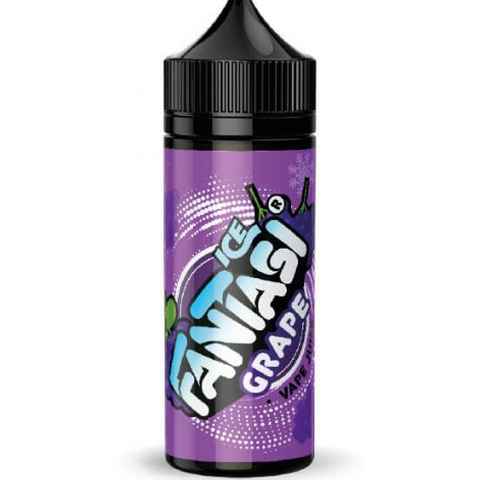 Fantasi E-Liquids Ice 100ml Shortfill Grape Ice On White Background