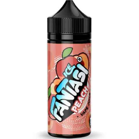 Fantasi E-Liquids Ice 100ml Shortfill Peach Ice On White Background