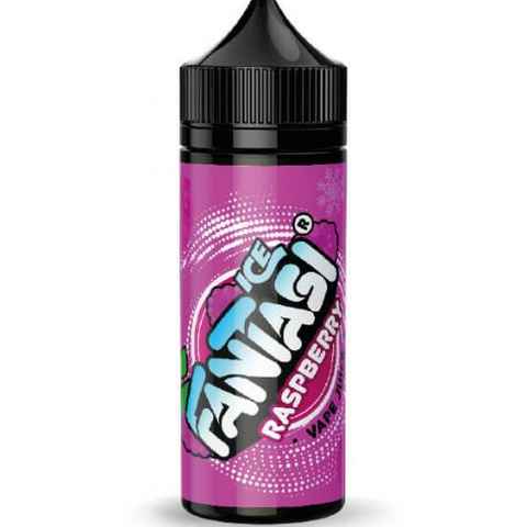 Fantasi E-Liquids Ice 100ml Shortfill Raspberry Ice On White Background