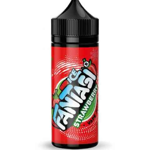 Fantasi E-Liquids Ice 100ml Shortfill Strawberry Ice On White Background