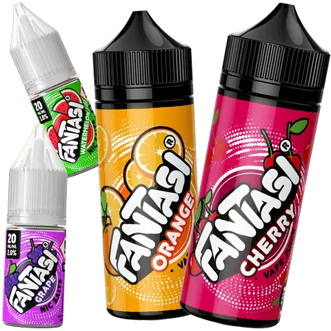 Fantasi Vape Juice Nic Salts & 100ml Shortfills