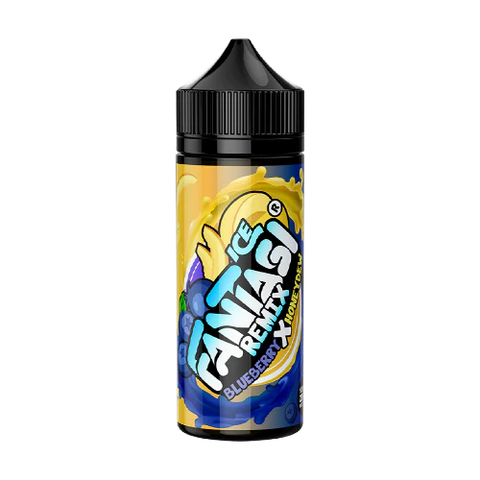 Fantasi Remix 100ml Shortfill E-Liquid Blueberry x Honeydew On White Background