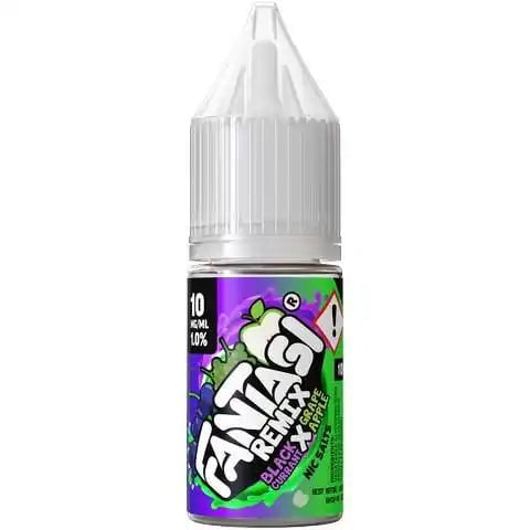 Fantasi Remix 10ml Nic Salt E-Liquid 10mg / Blackcurrant x Grape Apple On White Background