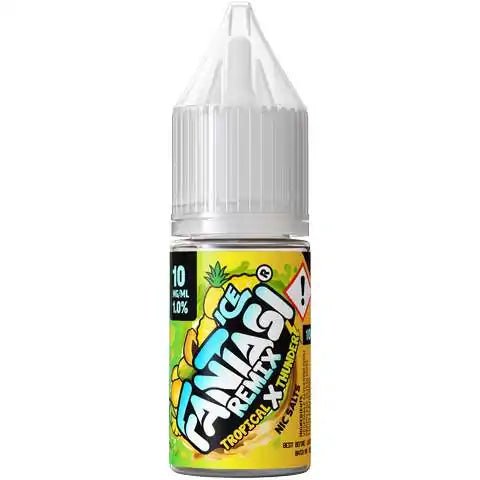 Fantasi Remix 10ml Nic Salt E-Liquid 10mg / Tropical x Thunder ICE On White Background