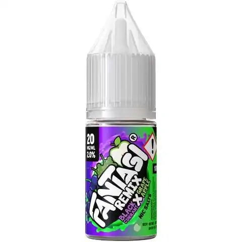 Fantasi Remix 10ml Nic Salt E-Liquid 20mg / Blackcurrant x Grape Apple On White Background