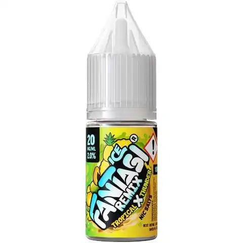 Fantasi Remix 10ml Nic Salt E-Liquid 20mg / Tropical x Thunder ICE On White Background