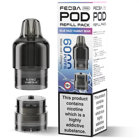 Feobo Pro Replacement Pods Blue Razz Gummy