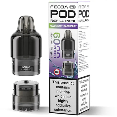 Feobo Pro Replacement Pods Kiwi Grape Raspberry