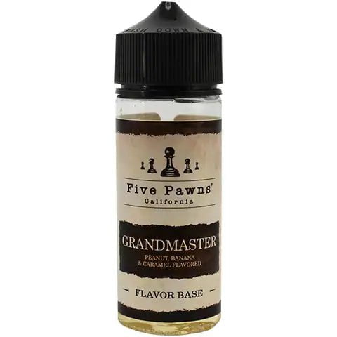 Five Pawns 100ml 50/50 Shortfill E-Liquid Grandmaster On White Background