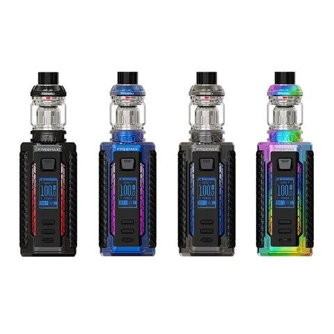 freemax maxus vape kit all colours on white background