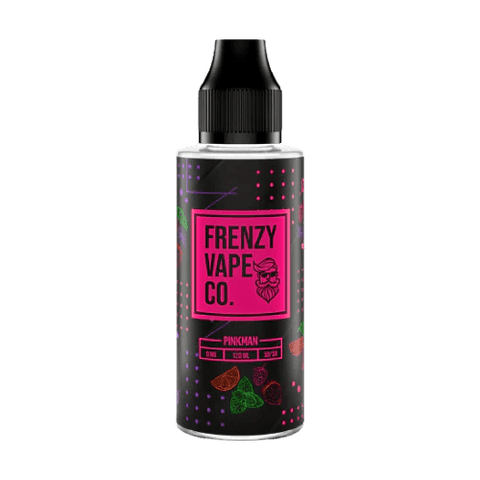 Frenzy Vape Co. 100ml Shortfill E-Liquid Pinkman On White Background