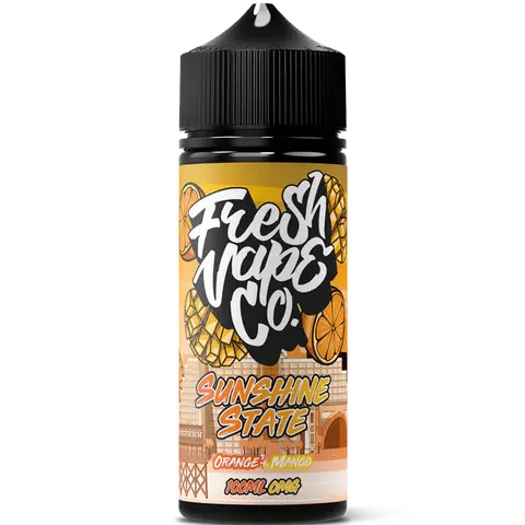 Fresh Vape Co 100ml Shortfill sunshine state On clear Background