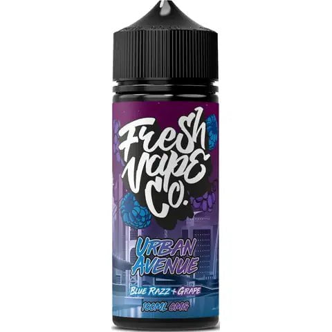 Fresh Vape Co 100ml Shortfill Urban Avenue On White Background