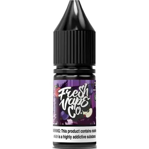 Fresh Vape Co 10ml Nic Salts 10mg / Purple District On White Background