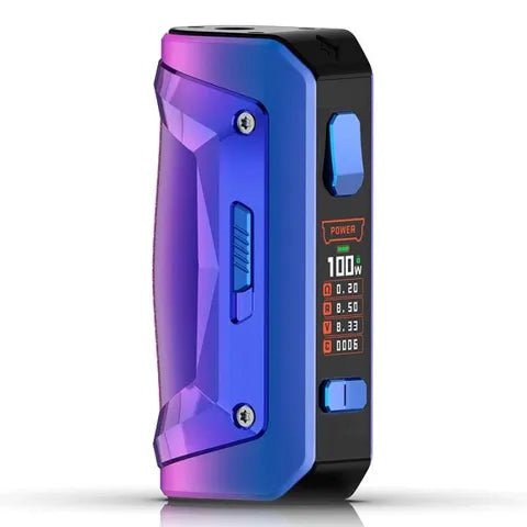 GeekVape Aegis Solo 2 Mod Rainbow Purple On White Background