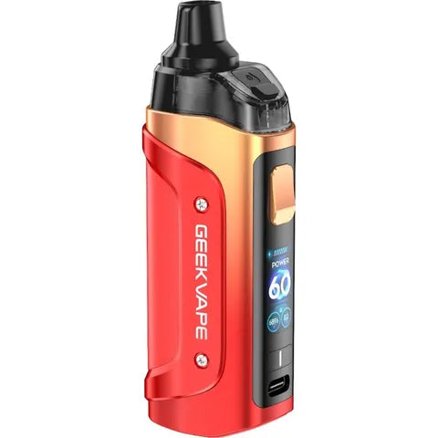 geekvape boost 3 kit sunset red on white background