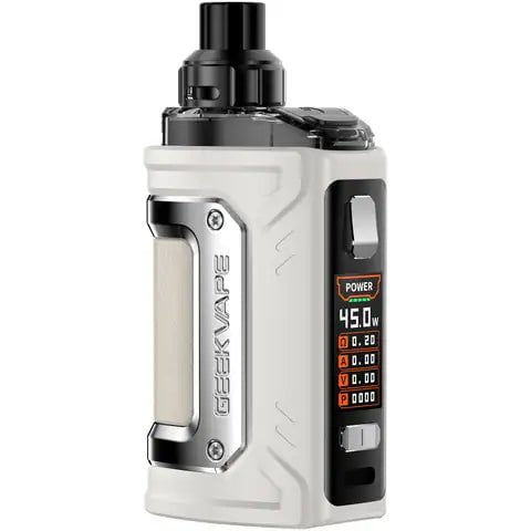 GeekVape H45 Classic Aegis Hero 2 Pod Kit Grey On White Background