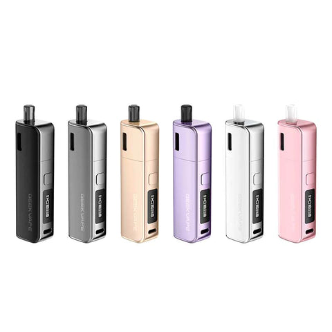 geekvape soul pod vape kit all colours on white background