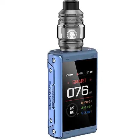 GeekVape T200 Aegis Touch Kit Azure Blue On White Background