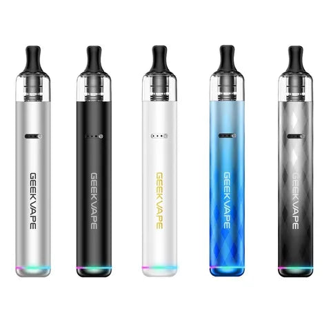 geekvape wenax s3 pod kit 1100mah all colours on white background