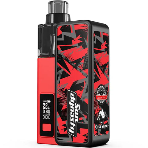 Gerobak & Orca Vape San Dynasty Pod Vape Kit Cherry Red