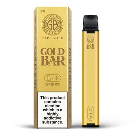 gold bar super mix on white background