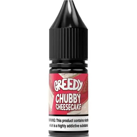 Greedy Bear 10ml Nic Salt E-Liquids 10mg / Chubby Cheesecake On White Background