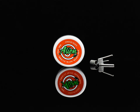 Handmade Coils by Scott 0.11 Alien Clapton On White Background