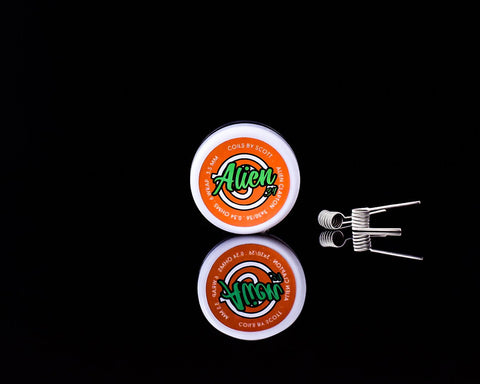 Handmade Coils by Scott 0.34 Alien Clapton On White Background