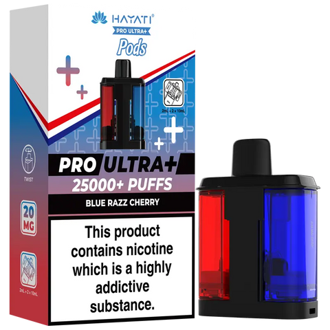 Hayati Pro Ultra Plus 25K Refill Pods Blue Razz Cherry
