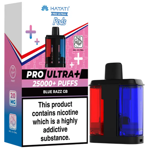 Hayati Pro Ultra Plus 25K Refill Pods Blue Razz GB