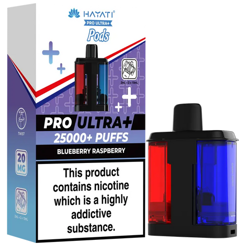 Hayati Pro Ultra Plus 25K Refill Pods Blueberry Raspberry