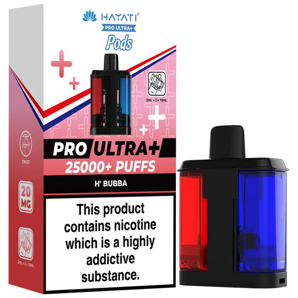 Hayati Pro Ultra Plus 25K Refill Pods H'Bubba