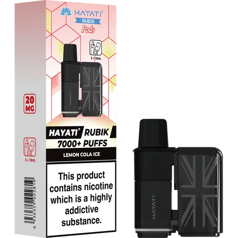 Hayati Rubik 7000 Prefilled Replacement Pods Lemon Cola Ice