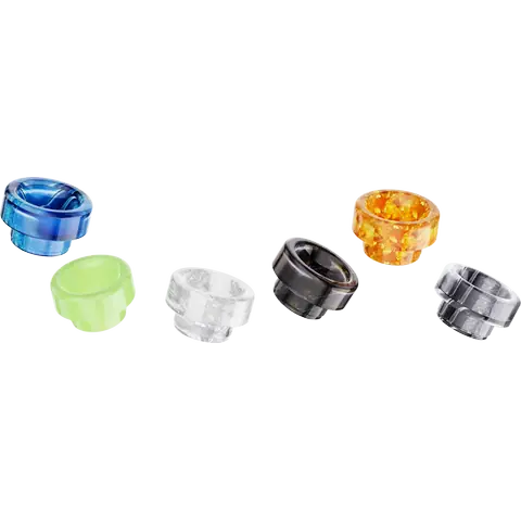 hellvape dead rabbit 3 rta 2024 edition colourful drip tips on clear background