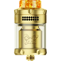 hellvape dead rabbit 3 rta 2024 edition gold front side on clear background