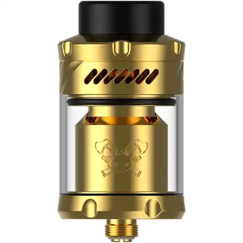 Hellvape Dead Rabbit 3 RTA Gold On White Background