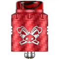 Hellvape Dead Rabbit RDA V3 Red Carbon Fibre On White Background